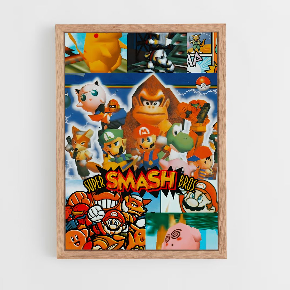 Poster Smash All-Stars – affiche Super Smash Bros (vue 4)